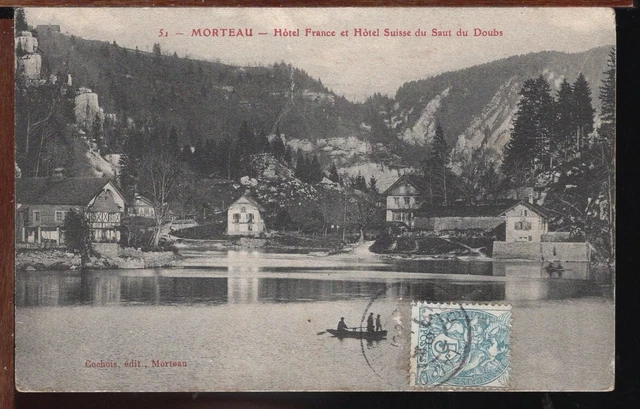 25 - MORTEAU - Hôtel France et Hôtel Suisse du Saut du Doubs