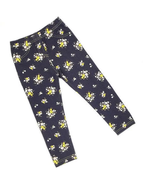 Nutmeg Girls Indigo Floral Print Jeggings Leggings Ages 2 3 4 6 Years NEW SALE