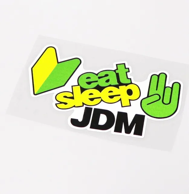EAT SLEEP JDM - Auto Aufkleber KFZ Szene Sticker Tuning Nippon Racing Car Drift