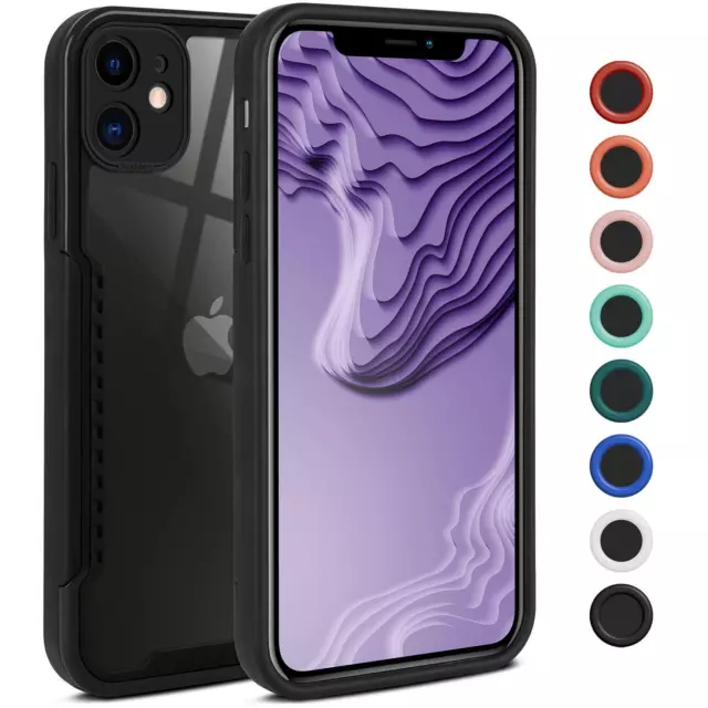 Hülle für Apple iPhone 11 Handyhülle Kameraschutz Klar Schutz Hybrid Case Cover