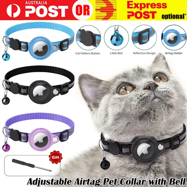 Pet Collar Case GPS Air Tag Anti-lost For Apple AirTag Cat Dog Collar Reflective