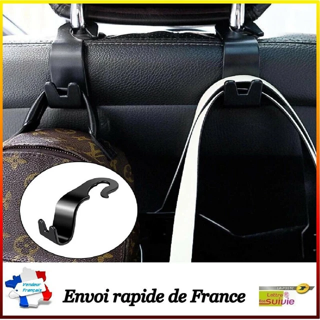 Crochet de siège arrière universel pour appui-tête de voiture 2 pièces Support