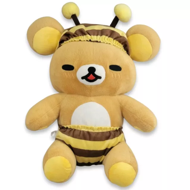 RILAKKUMA Meets Honey Teddy Bear STUFFED ANIMAL 14" Tall Plush TOY + Bee Costume