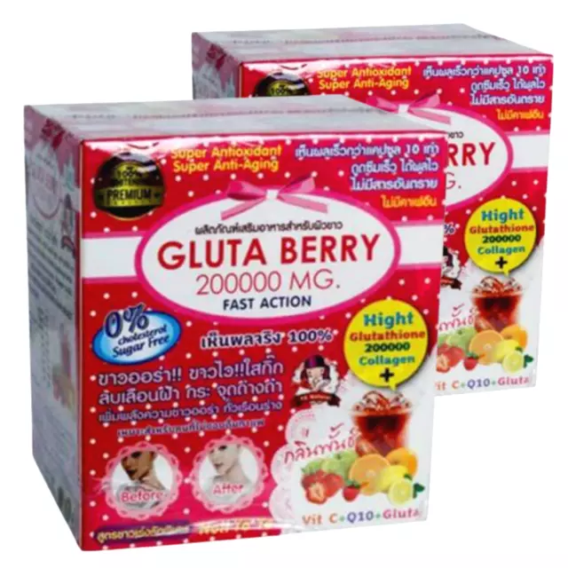 Collagène Gluta Berry 200000 mg Drink Punch Aura Réduire les rides 10...