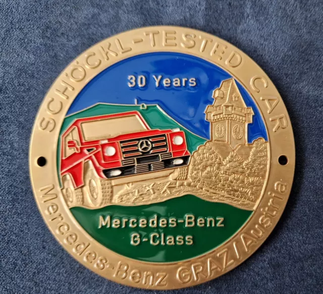 G-Klasse Plakette Emblem 30 Jahre Mercedes-Benz W463 W460 G-Class Schöckl