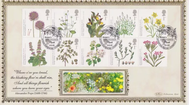 Gb Stamps Very Rare Benham Ltd Edn First Day Cover Plant Life 2