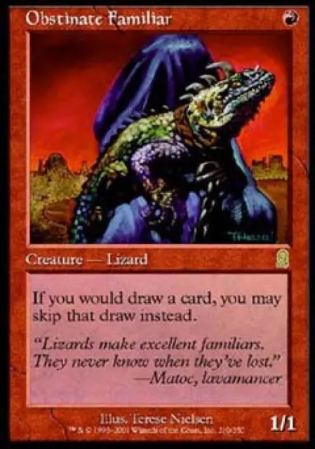 Obstinate Familiar -Foil Light Play English MTG Odyssey