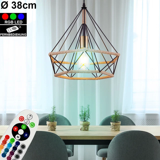 Lustre LED Suspendu Papillon Avec Télécommande - 3 Couleurs (chaud, Naturel, Blanc) - Dimmable, 48W - Pour Salon, Chambre, Salle à Manger - 10