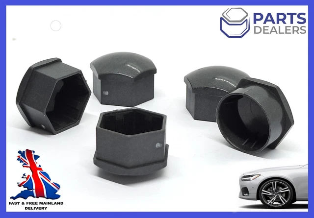 GENUINE VOLVO XC90 XC60 19mm WHEEL NUT BOLT COVER CAP DARK GREY 31660919 x1