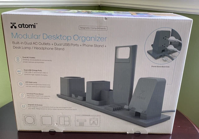 Atomi Magnetic Modular Desktop Organizer New Free Shipping