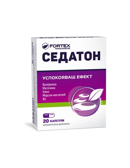 SEDATON 20 caps. nervous tension, anxiety with Magnesium, B6, valerian extract