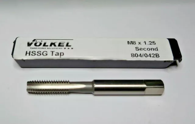 VOLKEL HSS-G TAP mm METRIC COARSE STRAIGHT FLUTE No2 SECOND M4 M5 M6 M8 M10 M12