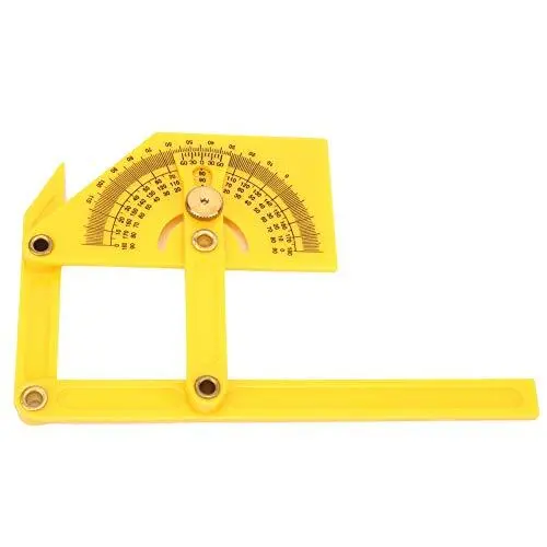 Angle Ruler Protractor Angle Finder Plastic 180 Degree Pointer Protractor Ang...