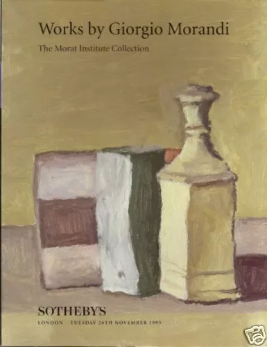 SOTHEBY’S Italian Art Giorgio Morandi Morat Collection Auction Catalog 1995