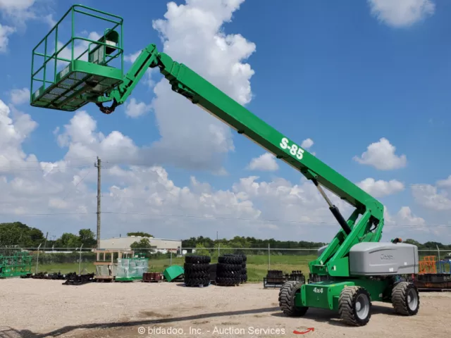 2015 Genie S-85 85' 4WD Diesel Telescopic Boom Lift Man Aerial Platform