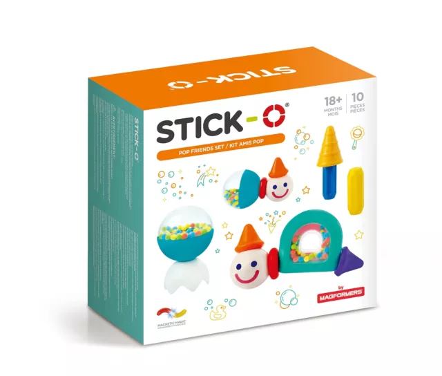 Stick-O Magnetic Building Blocks for Children from 1 Year, Creative Construction