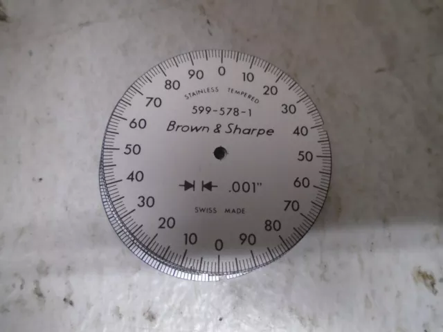 Brown and Sharpe PARTS 599-578-1 Dial Caliper, dial only