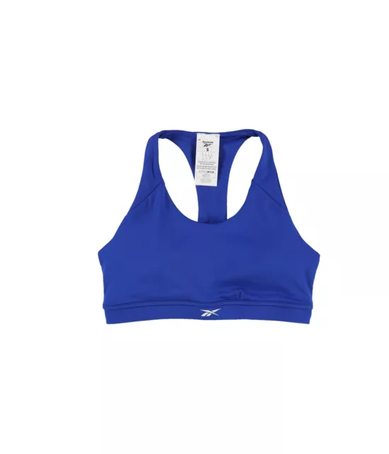 Reebok Womens Workout Ready Sports Bra, Blue, Small