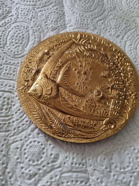 Grande Médaille Monnaie De Paris Meilleurs Vœux - Bronze Doré - 1963