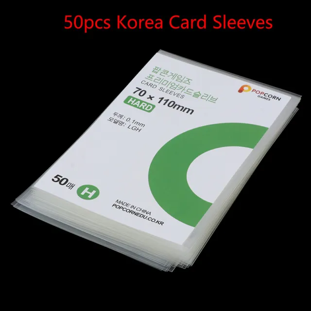 50 pz custodie per schede 70x110 mm pellicola protettiva olografica carta fotografica contenitore album*jy