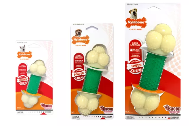 Nylabone Double Action Power Chew Combo Bone Dog Toy