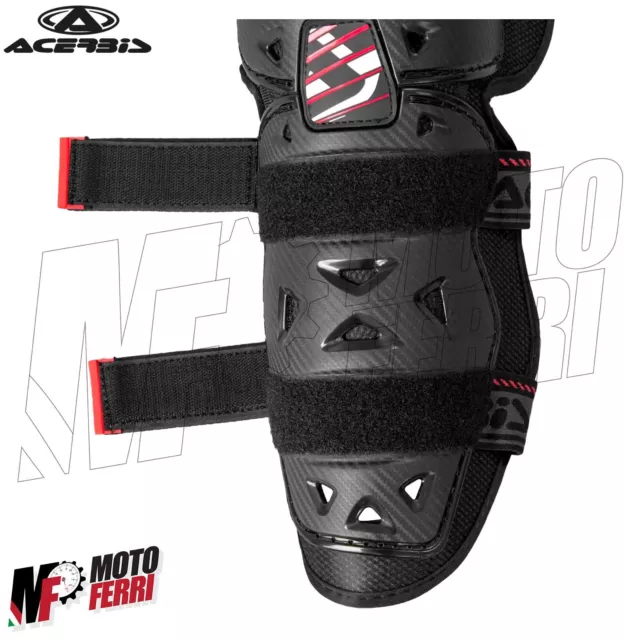 MF5881 Ginocchiere Acerbis Profile 2.0 Nero/Rosso Moto Cross Enduro Trial Adulto 2