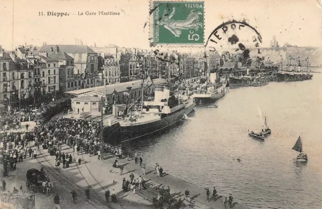 CPA DIEPPE - La Gare Maritime