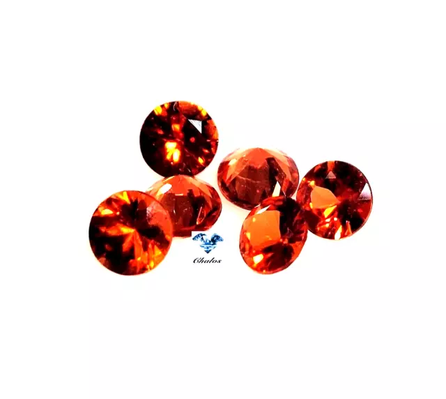 1x Rot Safir/Sapphire -  Rund  facettiert  3,5mm (1852)