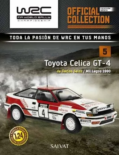 1:24 Toyota Celica GT-4 de Carlos Sainz - Rally de Mil Lagos, 1990 WRC FIA Nº5