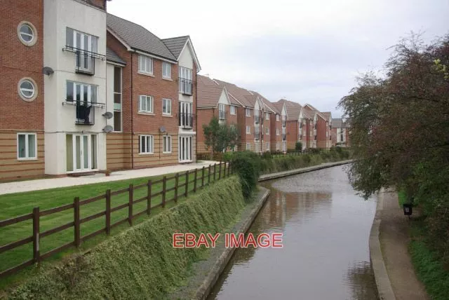 Photo  Coventry Canal Longford Seen From Judds Lane Bridge The New Flats Are On