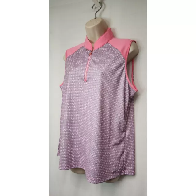 GREG NORMAN/IZOD WOMEN Golf Polo Shirt Multicolor Pink/White & Yellow ...