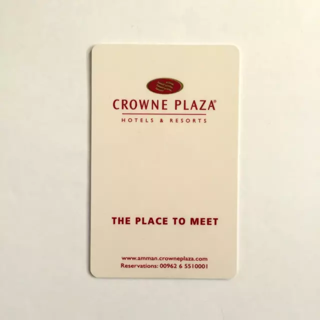 Crowne Plaza Amman Jordan Hotel Key Card