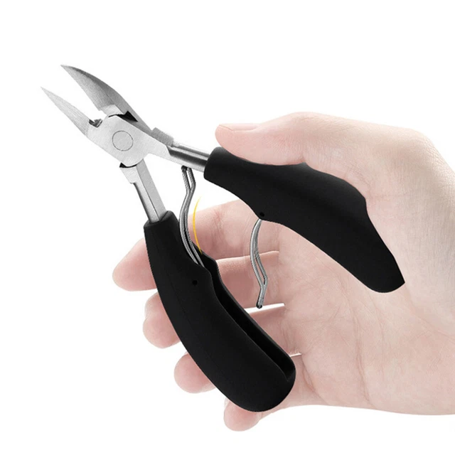 Alicates para uñas de acero inoxidable - alicates profesionales para uñas de pies fuertes y gruesas afiladas