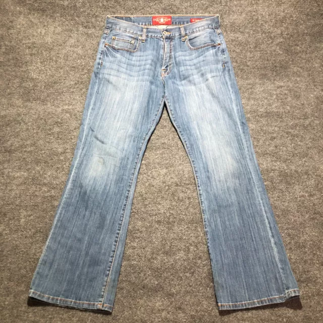 Lucky Brand 221 Original Corte Bota Jeans Para Hombre 33x32 Azul Denim Ropa de Trabajo Preparada