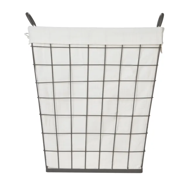 Better Homes&Gardens Heavy-Gauge Wire Laundry Basket Dark Zinc 20inx 15in x 25in