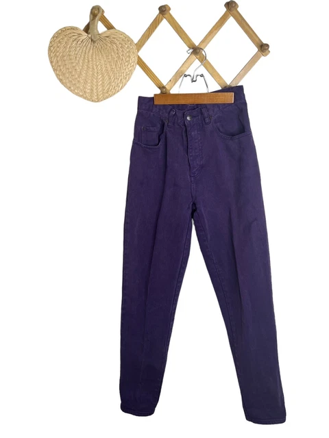 Vintage PEPE JEANS Betty Mom Jeans High waist Size USA 9/10 Purple