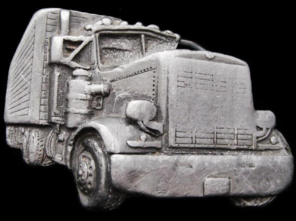IH13152 VINTAGE 1970s CUT-OUT ***18-WHEELER*** TRACTOR HEAVY WEAR BUCKLE
