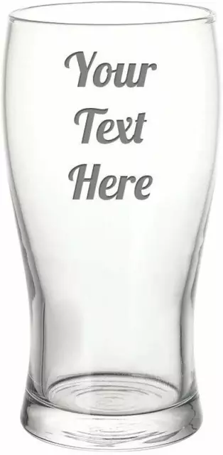 Personalised Engraved Pint Glass, Custom Drinkware Gift