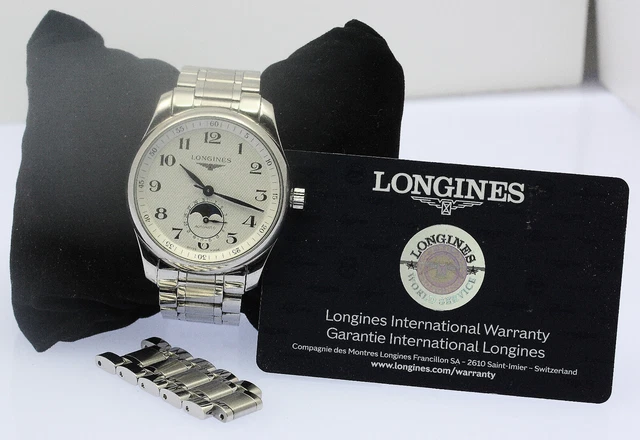 Longines Master Collection Herren Armbanduhr Uhr Automatik Mondphase Datum 40 mm