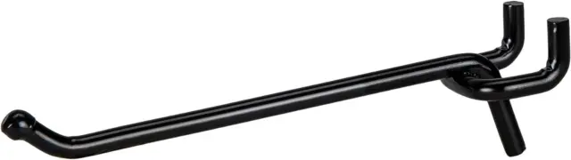 Presa Heavy Duty Black Steel Peg Board Shelving Hooks, 4-Inch, 50-Pack 4 Inch