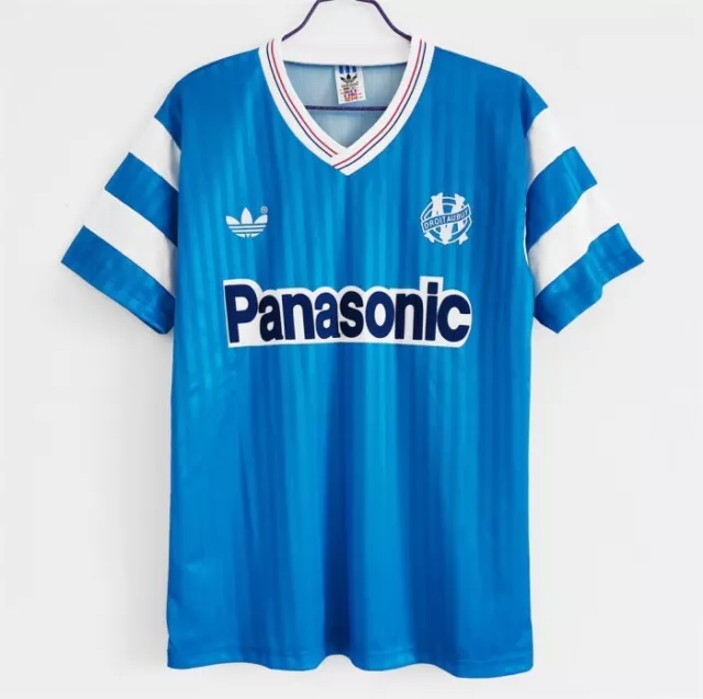 Marseille Away Retro Shirt 1990. Sizes Small/Medium/Large/XL/XXL.