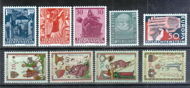 Liechtenstein Año 1962 Sellos Nuevo Mnh Catálogo 18 €