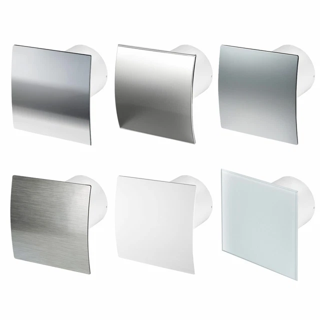 Ventilatore Da Bagno Ventilatore Da Parete Da 100 Mm Silenzioso Con Deflettore Di Ritorno E Timer Sensore Di Umidita 91276593 - 2