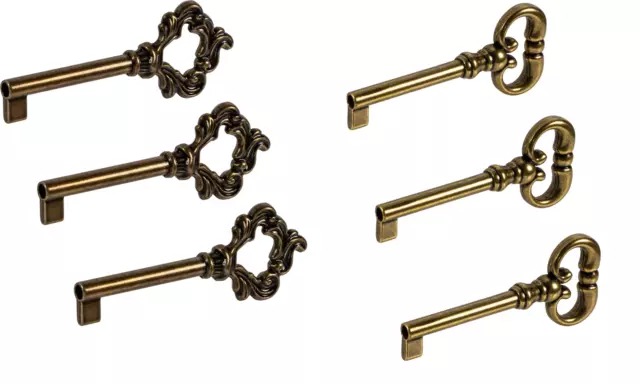 Zierschlüssel Kasten Schrank Antik Dekoschlüssel Vintage Ersatz Möbel-Schlüssel