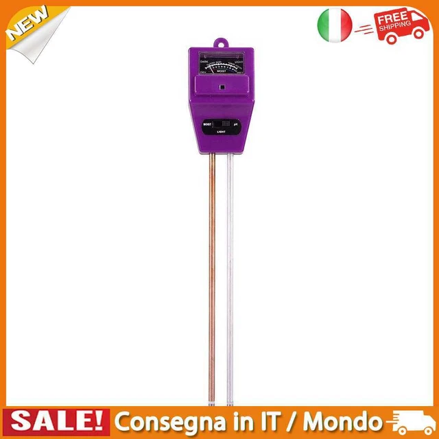 IT 3-in-1 Soil PH Meter Flower Pot Hygrometer Tester Moisture Meter (Purple)
