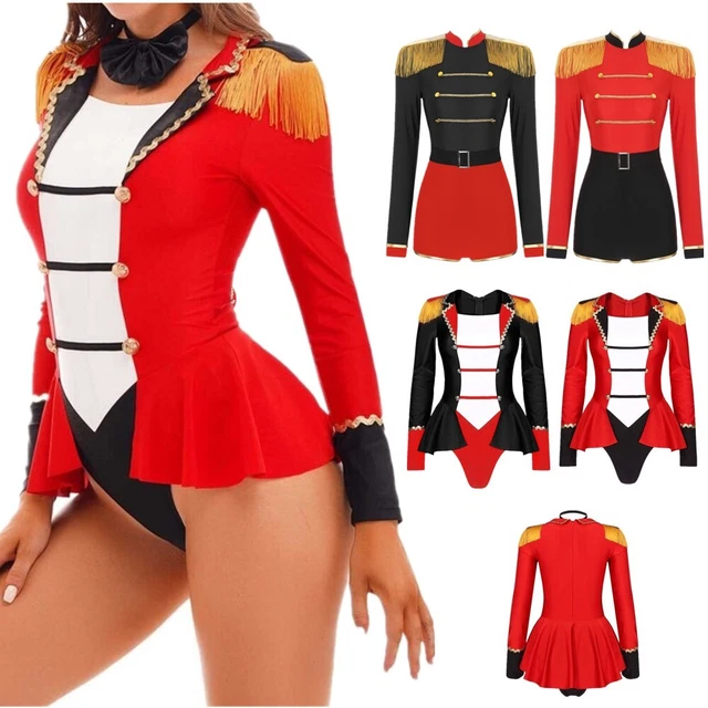 Costume Cosplay Donna Lion Tamer One Piece Ringmaster Circus Jumptut