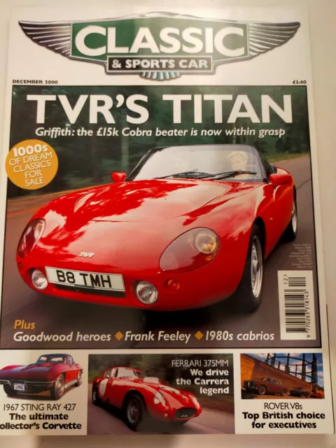 TVR GRIFFITH Classic & Sports Car Magazine DEC 2000