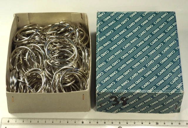 80+ anneaux pour reliure MIYAMOTO Card Ring, Loose Leaf Rings 4 cm 1 1/2"