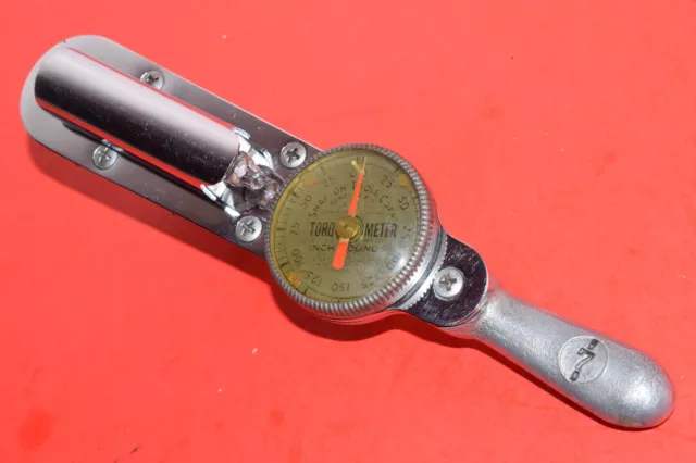 NICE Snap-On 3/8” Drive Adjustable 150 In/lb Follow-Up Torque Wrench Torqometer