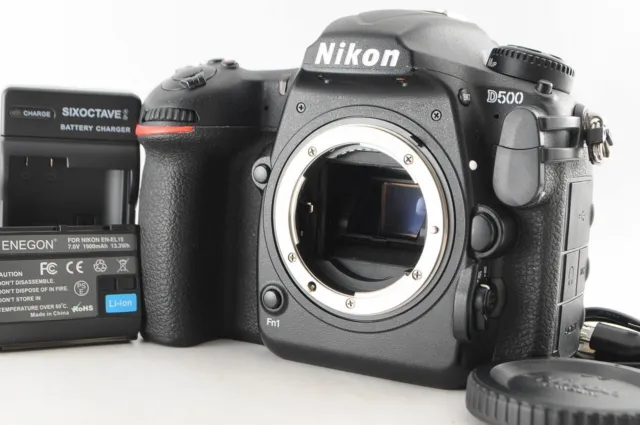 [Near Mint w/Battery] Nikon D500 20.9MP Digital SLR Camera Body from Japan #1093